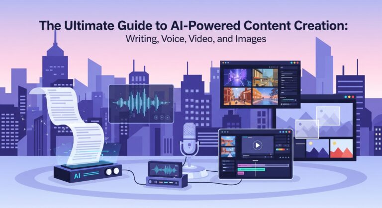The Ultimate Guide to AI-Powered Content Creation: Writing, Voice, Video, and Images